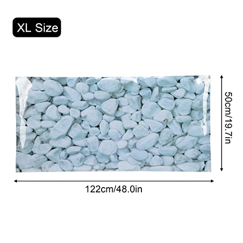 3D PVC Aquarium Background Poster, Self Adhesive Fish Tank Decoration, Realistic Underwater Scene Wallpaper for Freshwater and Saltwater Aquariums with Non Durable (122 * 50CM) - size: 122*50CM