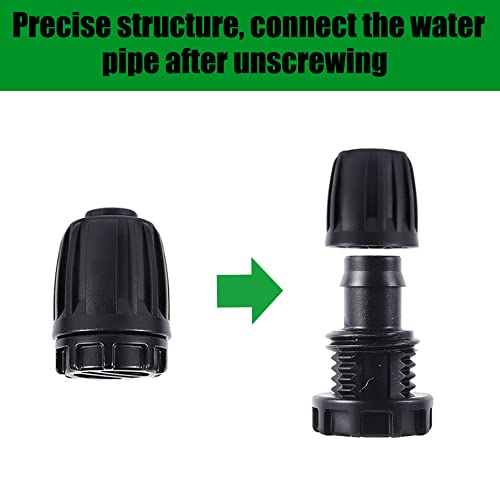 1/2 inch Irrigation Fittings End Plugs For (1/2" ID x0.6-0.63" OD) 16mm Drip Tubing Connectors-10 Pcs/pack - size: 1/2 inch End Plug