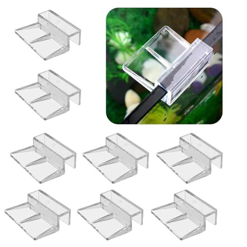 8Pieces Frameless Aquariums Lid Clip Easy Installation Acrylic for FishTanks Aquariums Covers Holder Brackets Glass Tanks Lid Clip