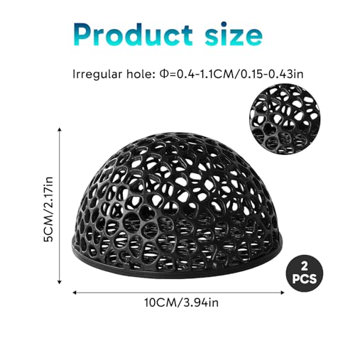 2 PCS Shrimp Hdes for Aquarium, Shrimp Cave Tunnel, Shrimp Hides for Aquarium Small Fish Habitat, Hollow Design for Shelter