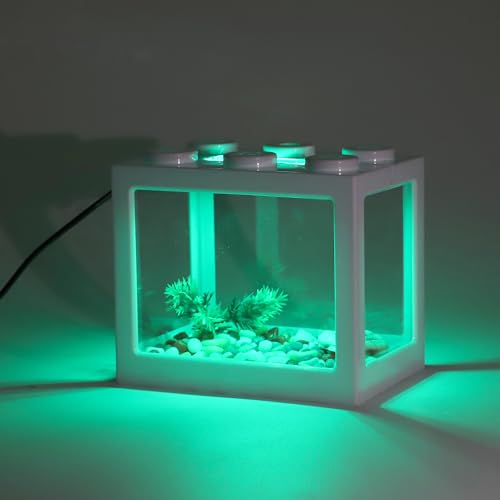 Mini Aquarium Lamp, USB Aquarium Light, LED Desktop Fish Tank Light, Small Decoration Aquarium Light, Aquarium Accessories, Green Light - color: Green