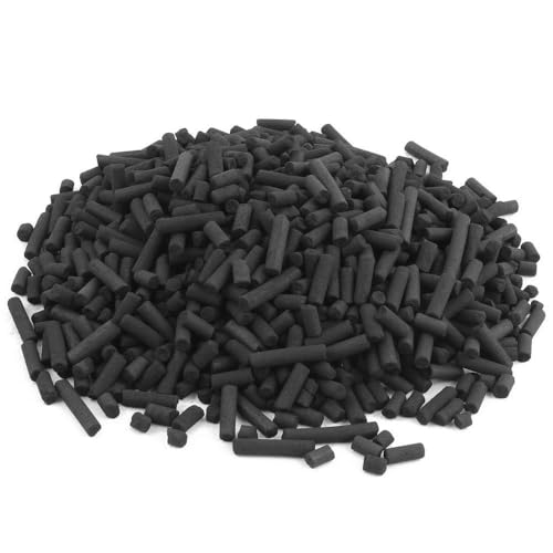Wave Point 5 lbs Premium Virgin Activated Carbon Charcoal Pellets in 5 Filter Media Bags (Free) for Aquarium Fish Tanks Koi Pond Canister Filter Reef Filters, Air Filter & AC, Total 5 lbs (1 Gallon)