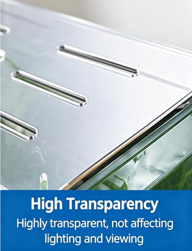 5mm Thicked Acrylic Aquarium Cover Panel Sets, Flat Fish Tank Lid with Air Slots and Feed Opening, Designed for Top Cover for Open-Top Glass Tanks(35x35cm(13.8x13.8in)) - size: 35x35cm(13.8x13.8in)
