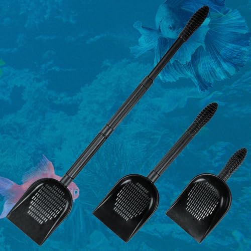 Aquarium Sand Scooper PVC Multifunctional Terrarium Substrate Litter Cleaner Reptile Sand Shovel for Fish Tank Small Pets