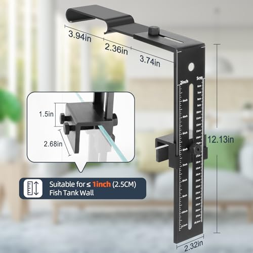hygger Aquarium Light Clip Holder (for HG-957),2 Pieces, Aquarium Fish Tank Light Riser/Holder/Bracket/Stand/Mount - size: 2 pieces