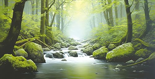 30X12IN Tropical Forest Terrarium Background, Natural Green Forest Tree Reptile Habitat Background, Misty Rainforest Aquarium Background, with 8 EVA Double-Sided Tape - color: Forest, size: 30X12in/75X30cm