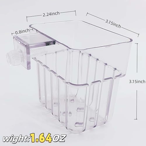 ARREBOL 2 Pack Clear Aquarium Plant Holder Top Hanging Fish Tank Plant Holders Fits up to 0.8in Tank Edges