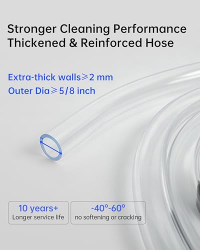 7ft Siphon Hose Fish Tank Cleaner, Aquarium Water Changer，Gravel Vacuum for Aquarium Sand & Gravel – Premium Designed for Superior Cleaning Performance, Safer Material, Battery-Free Design | Superior Cleaning Power;Safer Design – No Electricity, No Chemic