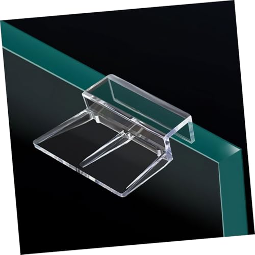 BESPORTBLE 12pcs Aquarium Lid Clips Aquarium Cover Support Brackets Clear Acrylic Fish Tank Holders Stable and Secure Glass Top Cover Holders for Aquatic Pets