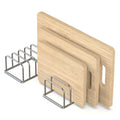 KORRTFID Cutting Board Holder, 2PSC Cutting Board Organizer Rack, 304 Stainless Steel Cookie Sheet Baking Pan and Tray Organizer for Kitchen Cabinet and Pantry Storage (1.0 Inch Width Slots) - size: 1.0 in Slot (2pcs)