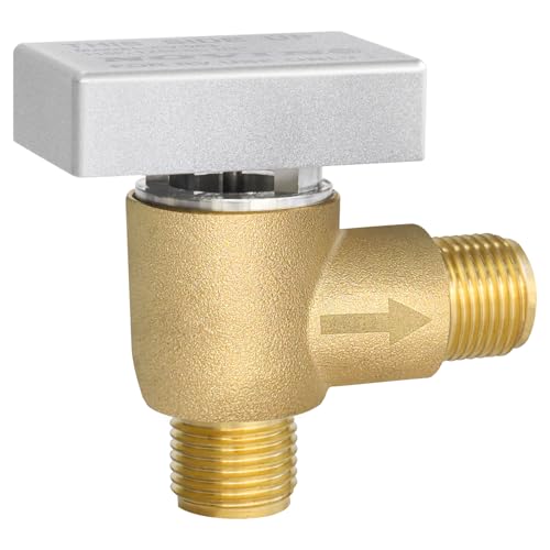 RV Vacuum Breaker Check Valve,Camper RV Black Tank Flush Check Valve,Replace Leak Camper Vacuum Breaker on Black Tank System Loud Noise & Wet Floor,Backflow Preventer Improve Freshwater 571-VAC-CHK-A - color: Brass