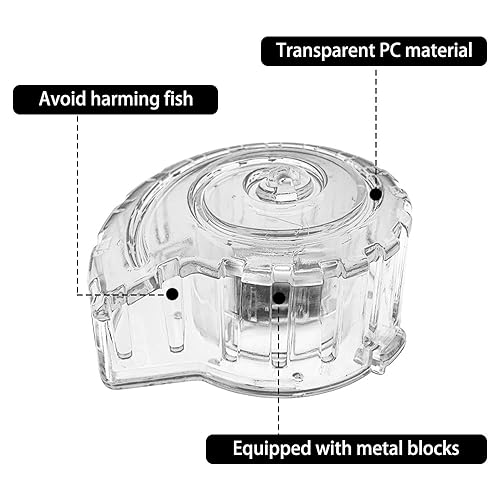 MiOYOOW Aquarium Planaria Catcher, Transparent Snail Trap Natural Capture Planaria Catch Box for Aquarium Fish Tank Planaria Tiny Snail