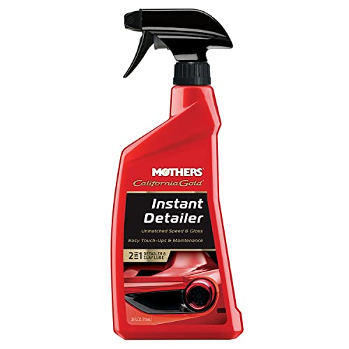 Mothers California Gold Instant Detailer, 24 oz. – Removes Smudges, Dust & Fingerprints, Boosts Gloss & Slickness, Lubrication for Clar Bars, Quick Touch-ups & Maintenance Between Washes (08224) - size: 24 Fl Oz (Pack of 1)