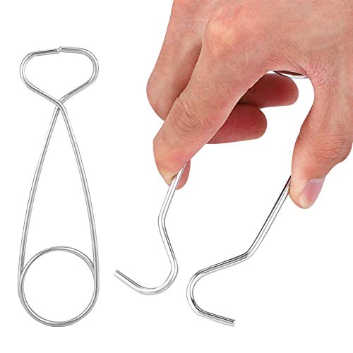 2Pcs Stainless Steel Fish Mouth Jaw Spreaders Hanging Hook Rack for Water Bottle