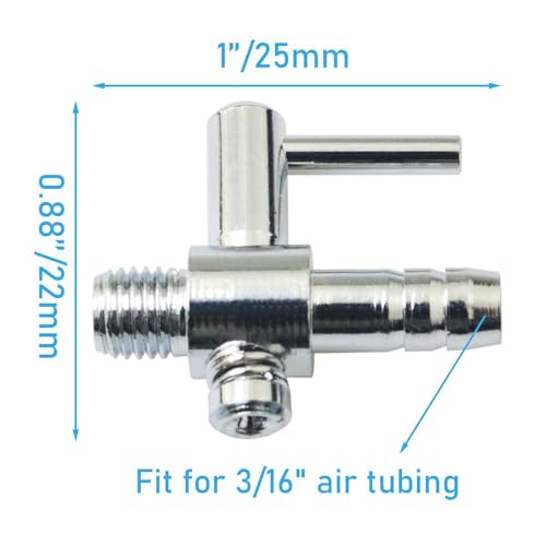 12PCS Aquarium Air Distributor Threaded 1 Way Aquarium Oxygen Booster Pump Accessory Air Volume Adjustment Valve Diverter Aquarium Air Flow Control Valve for Hydroponics Fish Farming
