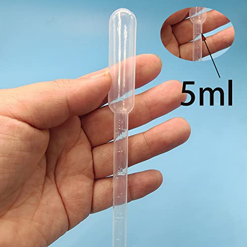 10 Pieces Brine Shrimp Feeder Tube 5ml Aquarium Test Dropper Coral Feed for Fish Fry,Jellyfish Small Aquatic