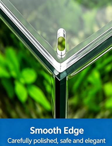 5mm Thicked Acrylic Aquarium Cover Panel Sets, Flat Fish Tank Lid with Air Slots and Feed Opening, Designed for Top Cover for Open-Top Glass Tanks(45x45cm(17.7x17.7in)) - size: 45x45cm(17.7x17.7in)