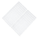 ALEGI Aquarium Plastic Grid Divider Tray Egg Crate,Grid Isolate Board Divider Fish Tank Bottom Black Filter Tray (2 Pcs S) - size: 2 Pcs S
