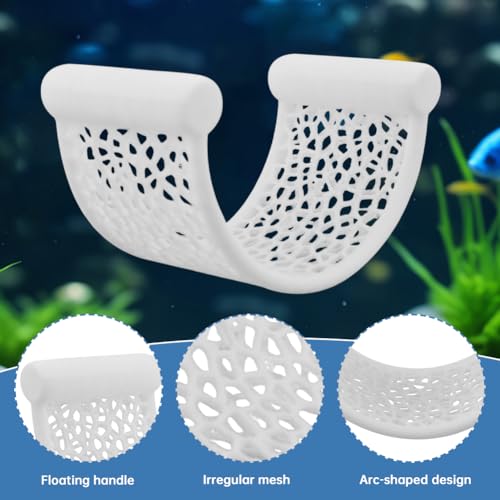 Aquarium Floating Hammock for Fighting Fish, Shrimp & Nano Fish - Minimalist Resting Platform, LowFlow Tank Decoration, Easy to Clean Aquatic Tank Perch for Small Fishes