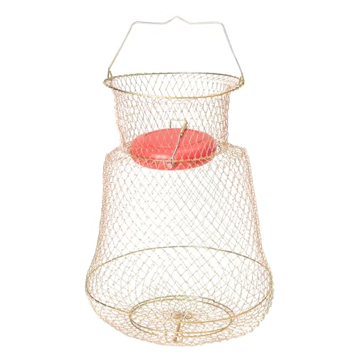 Fishing Basket 13"/33cm Foldable Fish Holder for Caught Fish with Floating Design