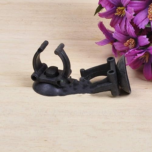 2 PCS Black Suction Cup Fish Tank Aquarium Heater Rubber Clip Airline Tubing Glass Holder Pet Supplies Cost- Effective Fashion in Practical Aquarium Pumps and Filters