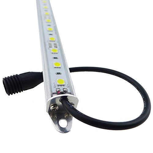 LEDENET 12" Blue 460nm LED Aquarium Fish Tank Light 18LEDs 5050 - Waterproof IP67 Aluminum Lighting 12V DC Grow Bar Light - color: Blue