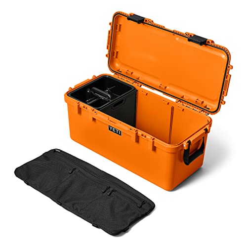 YETI LoadOut GoBox Collection, Divided Waterproof Cargo Case, Dry Box, Camera Case, Fishing Tackle Box - color: King Crab, size: GoBox 60