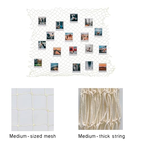 10 ft Fishing Net Decor, Fish Net Decorations for Pirate Mermaid Ocean Beach Hawaii Under The Sea Nautical-Themed Party - size: 10ft