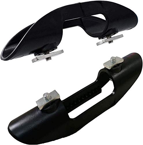Pmsanzay Kayak Paddle Clip Fishing Net Clip - Pack of 2 - Black Rubber - Fishing Accessory
