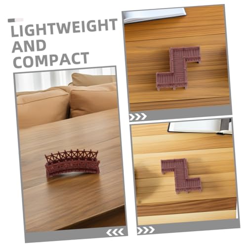 4pcs Mini Fairy Garden Bridges Small Arch Z Shape for Terrarium Decor Aquarium Decoration Ornaments Charming Chinese Architectural Style for Use