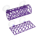 MiOYOOW Betta Fish Tunnel, Hollow Fish Resting Tube Suction Cup Mounting Fish Hide Shelter for Small Fish Shrimp Betta - color: Purple