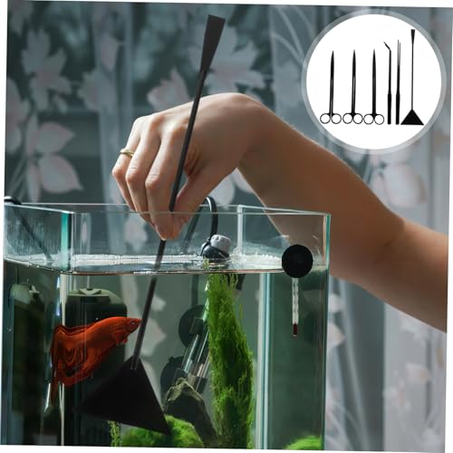 TOYANDONA 1 Set Aquascaping Tools for Efficient Maintenance Stainless Steel Tweezers Scissors Spatula for Safe Handling and Precision Trimming of Aquatic Plants