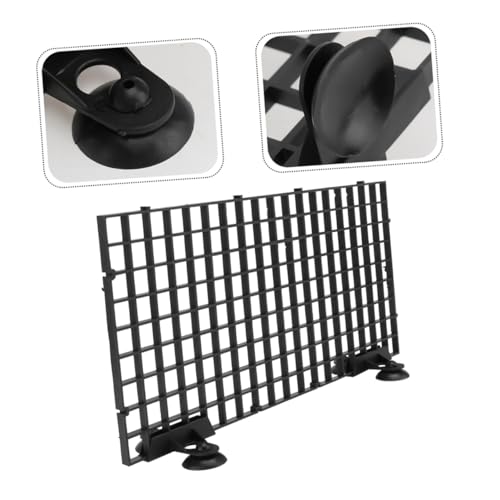 Cabilock Aquarium Fish Tank Divider Board 10pcs Black Plastic Grid Partition for Fish Tank Isolation and Bottom Filter Suitable for Breeding and Aquarium Separation