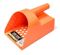 SE 3 Quart Sand Scoop Sifter with 0.5" Holes - Use for Gold and Metal Prospecting, Orange - color: Orange