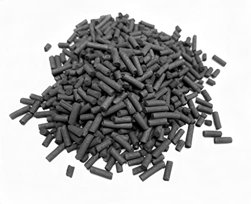 Premium Virgin Activated Carbon Charcoal Pellets in 1 Filter Media Bag (Free) for Aquarium Fish Tanks Koi Pond Canister Filter Reef Filters, Air Filters, Kitchen Compost Bin (7 oz)