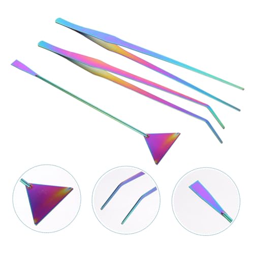 UPKOCH 3pcs Stainless Steel Aquarium Cleaning Tools Set Tweezers Spatula for Water Plants for Fish Tank Maintenance and Aquascaping Durable Easy to Use