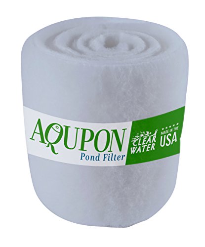 Koi Pond Filter Media Pad - Cut to Fit Roll (Dye-Free/Blue Bonded) - 1.25 Inch Thickness (10 ft, Dye-Free) - color: Dye-Free, size: 10 ft