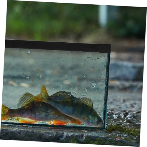 Toddmomy Fish Tank Edge Protector Strip Guard for Aquarium Safety Easy Installation Double Design Trimmable Prevents and Spills - size: 45.00X45.00X2.50CM