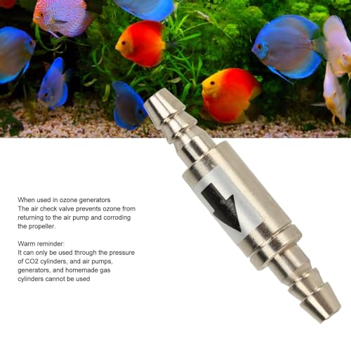 5Pcs 1 Way Check Valve Stainless Steel CO2 Check Valve for Fish Aquarium Zone Generators