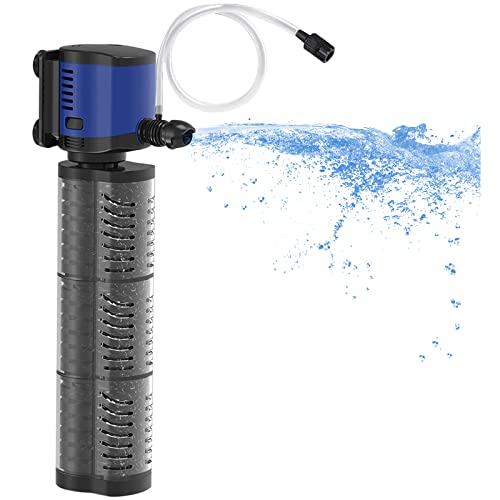 TARARIUM Aquarium Filter Powerful 700GPH for 100-400 Gallon Large Fish Tank Small Pond Fountain, Wave-Maker Submersible Water Pump Turtle Tank Filter for Saltwater & Freshwater System - size: 027F (700GPH) for 100-400 Galln Tank