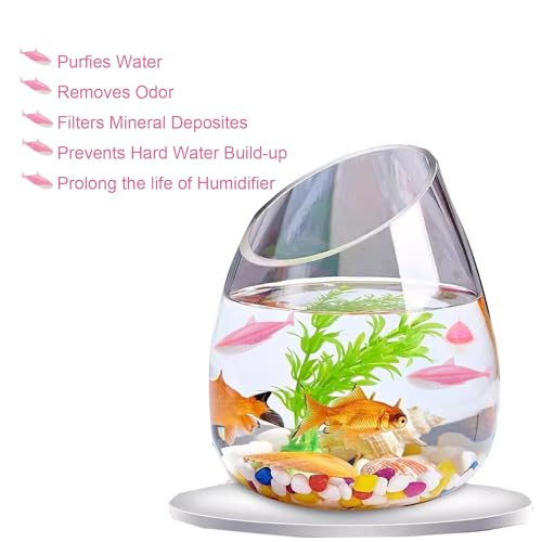 Humidifier Cleaner 6 Pack,Humidifiers Fish Tanks Cleaner,Warm&Cool Most Humidifiers and Fish Tank,Purifier Water (Pink) - color: Pink