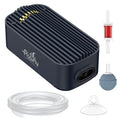 Pawfly Aquarium Air Pump, 80 GPH Fish Tank Air Pump up to 70 Gallons, Ultra Quiet Adjustable Oxygen Pump with Airline Tubing, Air Stone & Check Valve, Aerator for Fish - size: 3 W (up to 70 Gallons)