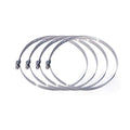 Adjustable Stainless Steel Worm Gear Hose Clamps Water Pipe Clamps 4 Pcs (8 Inch)