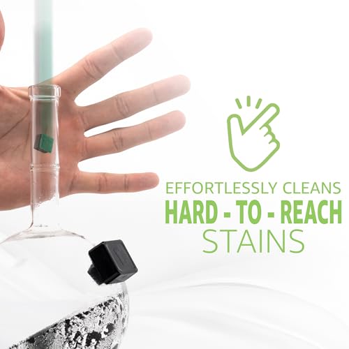 Chubbs Scrubb Magnetic Glass Cleaner Kit - Mini Magnet Scrubber for Hard-to-Reach Stains on Glass, Ceramic & Metal - style: Chubbs Scrubb