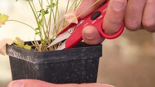 Corona FS 4110 Hydroponic Finger Micro Snips , Red