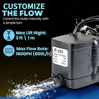 8W Ice Machine Water Pump Circulation Pump Compatible with Ice Maker (JP-033)