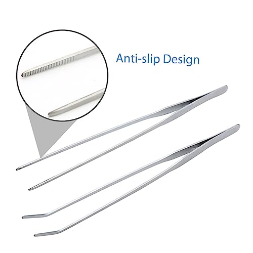 Stainless Steel Aquatic Plant Tools Tweezers Scissors Spatula for Aquarium Aquascaping Fish Tank Care Resistant Ergonomic Design for Easy