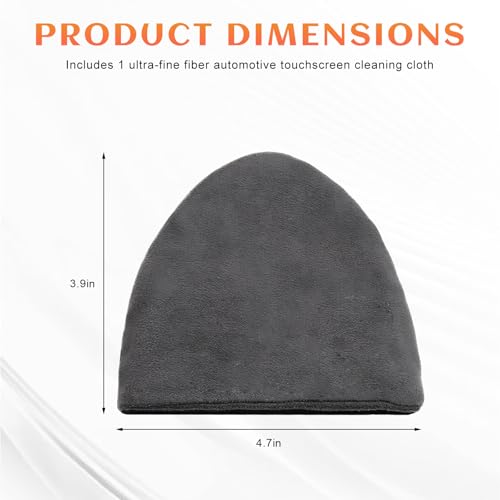 Car Screen Cleaner, 4.72"×3.94" Triangle Microfiber Auto Touchscreen Cleaning Cloth, Reusable Vehicle Interior Touch Screen Cleaning Pad Non-Scratch Wipes, Car Accessories - color: Triangle
