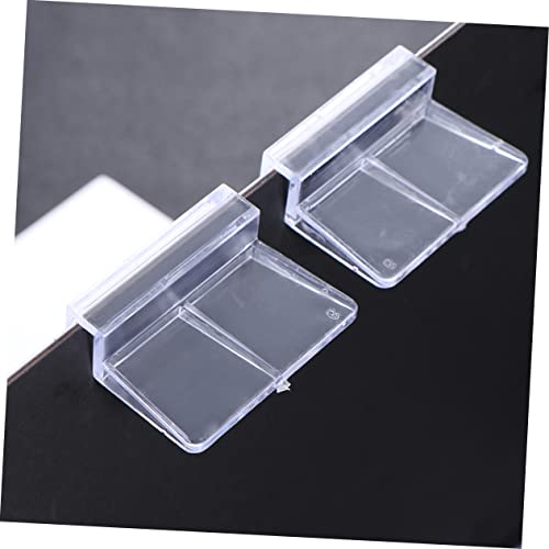Happyyami 20pcs Aquarium Supports Fish Tank Cover Bracket for Home Aquarium Park 6mm Thick Plastic Material Safe and Practical Bracket Set