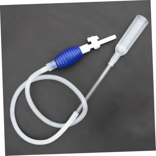 KESYOO Aquarium Water Changer and Gravel Manual Siphon Pump Fish Tank Tool Medium Size White for Fish Tank Maintenance and Water Replacement
